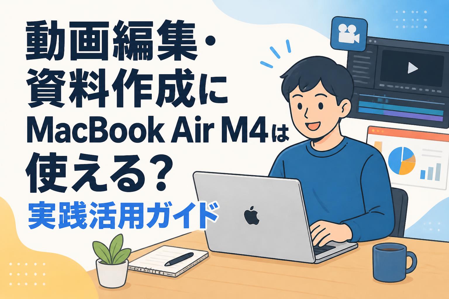 動画編集・資料作成にMacBook Air M4は使える？実践活用ガイド