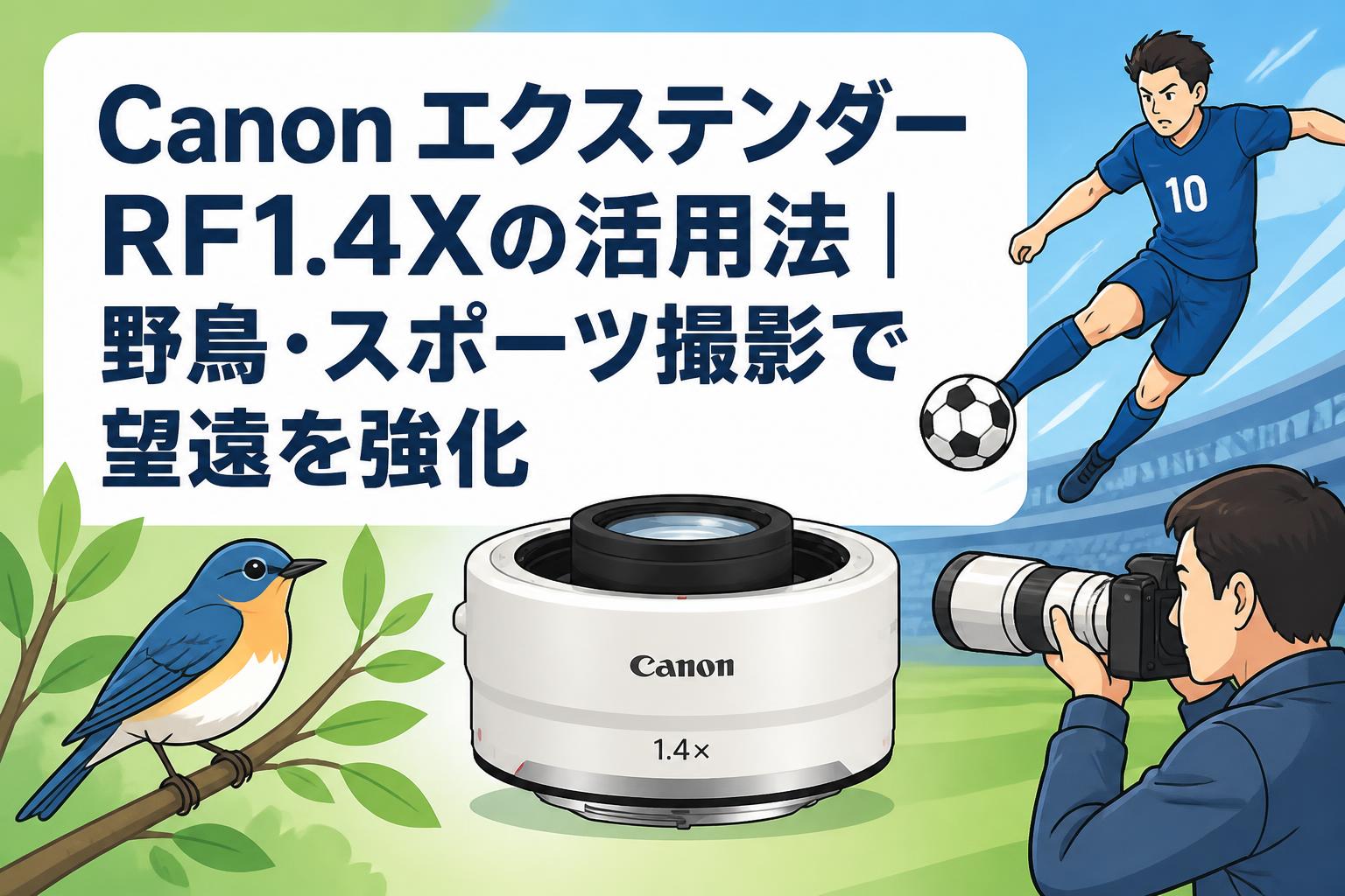 Canon エクステンダー RF1.4Xの活用法｜野鳥・スポーツ撮影で望遠を強化