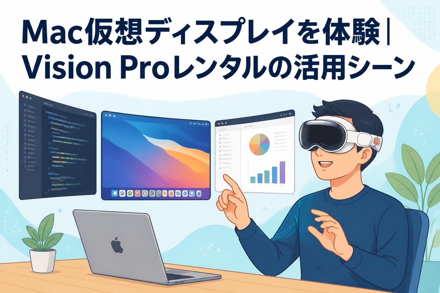 Mac仮想ディスプレイを体験｜Vision Proレンタルの活用シーン