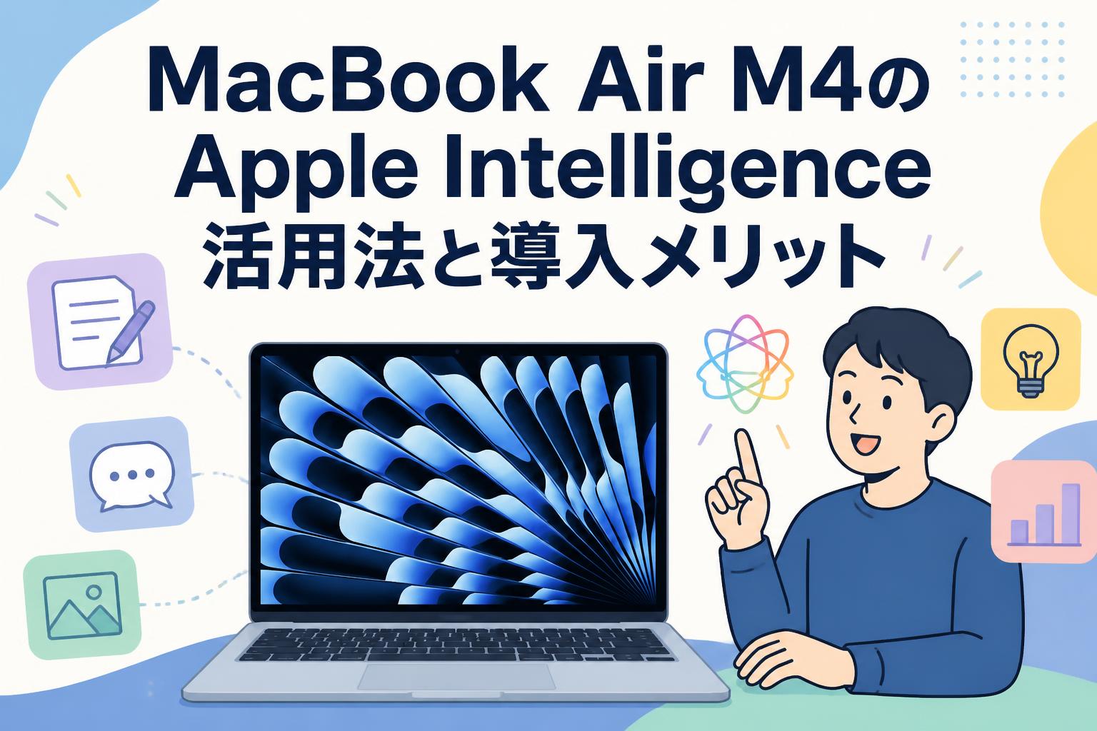 MacBook Air M4のApple Intelligence活用法と導入メリット