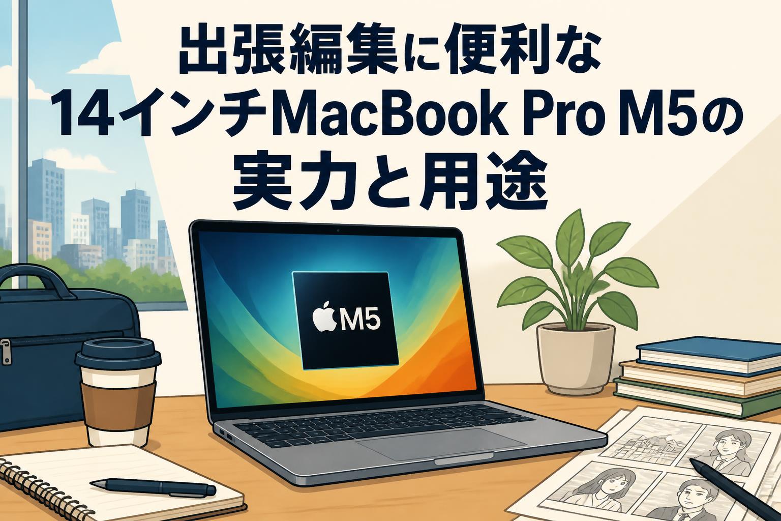 出張編集に便利な14インチMacBook Pro M5の実力と用途