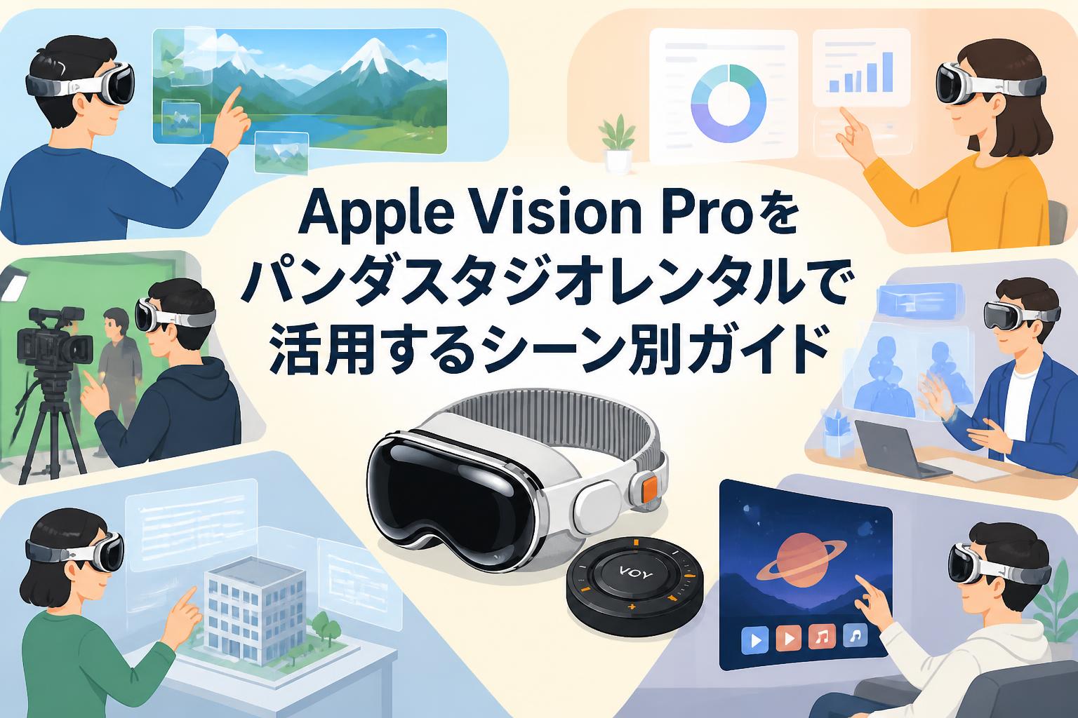 Apple Vision Proをパンダスタジオレンタルで活用するシーン別ガイド