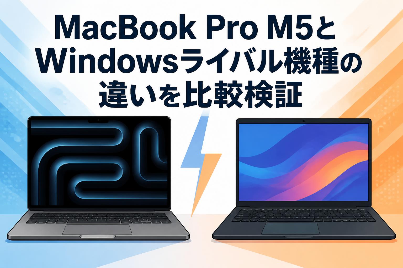 MacBook Pro M5とWindowsライバル機種の違いを比較検証