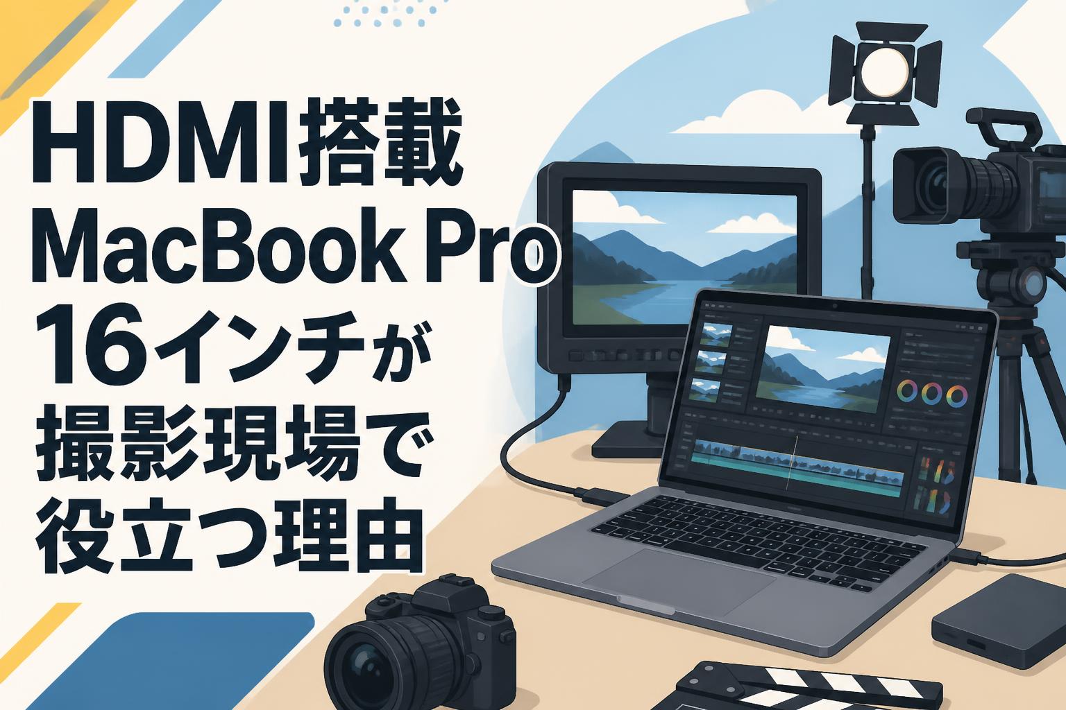 HDMI搭載MacBook Pro 16インチが撮影現場で役立つ理由