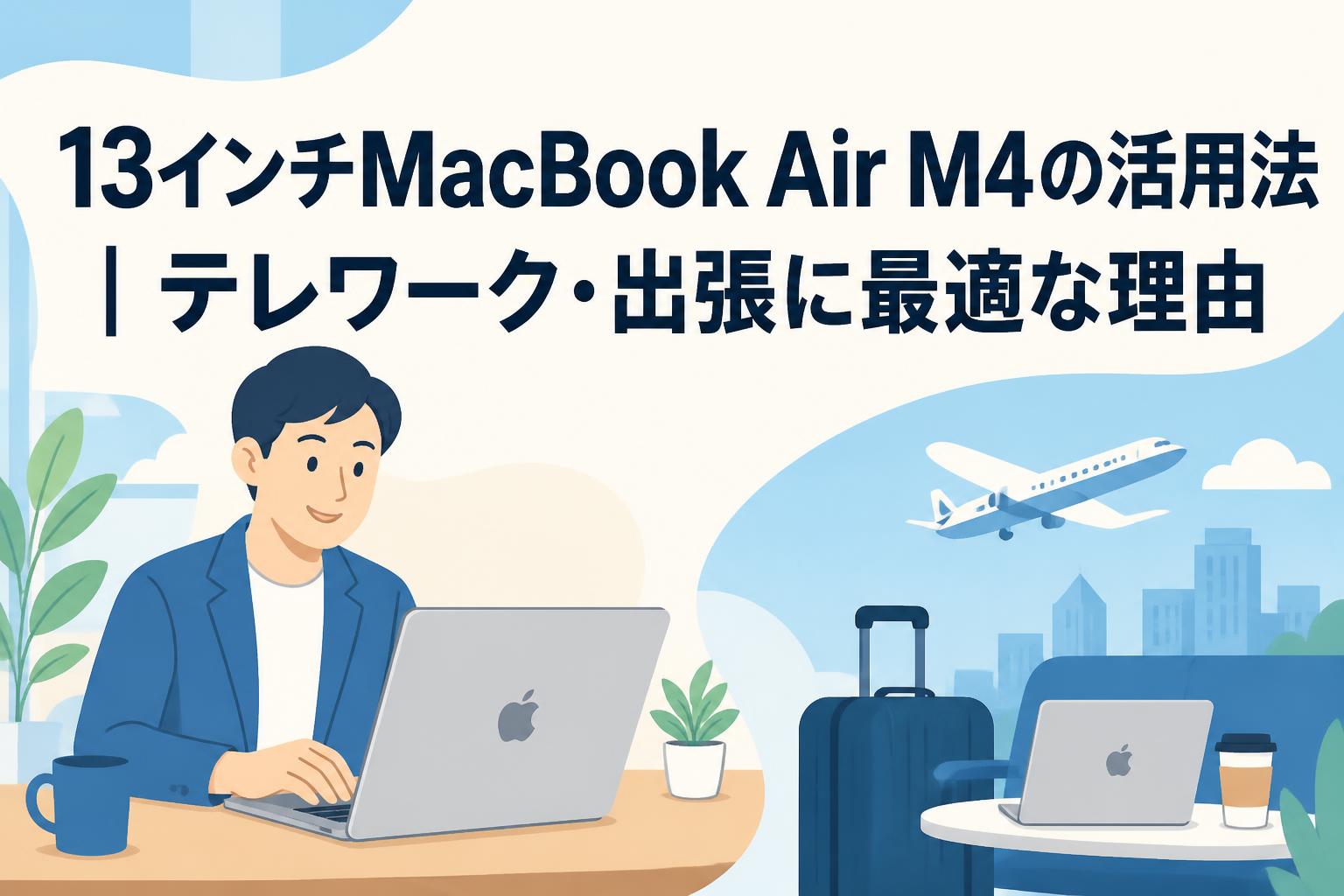 13インチMacBook Air M4の活用法｜テレワーク・出張に最適な理由
