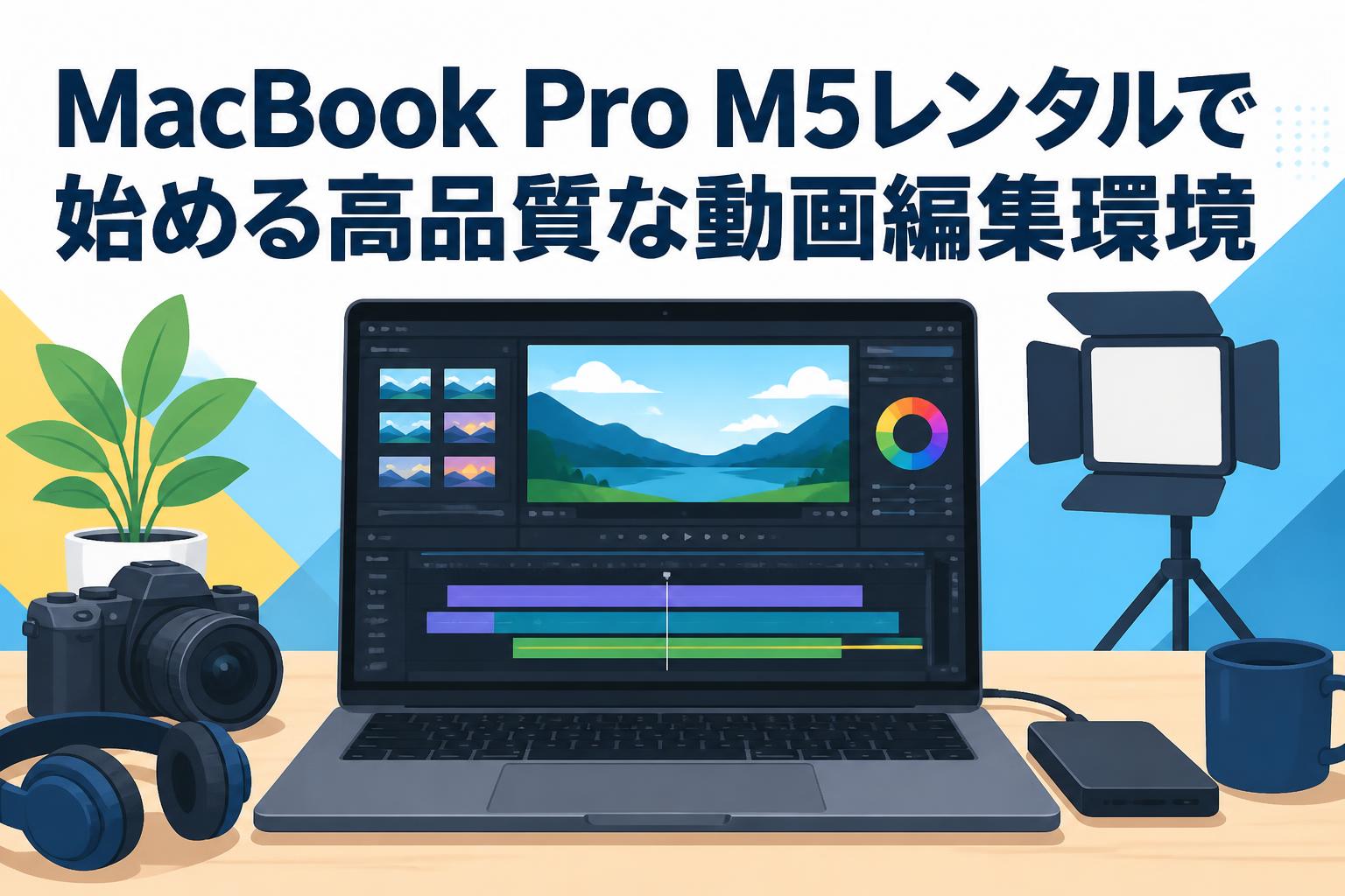 MacBook Pro M5レンタルで始める高品質な動画編集環境