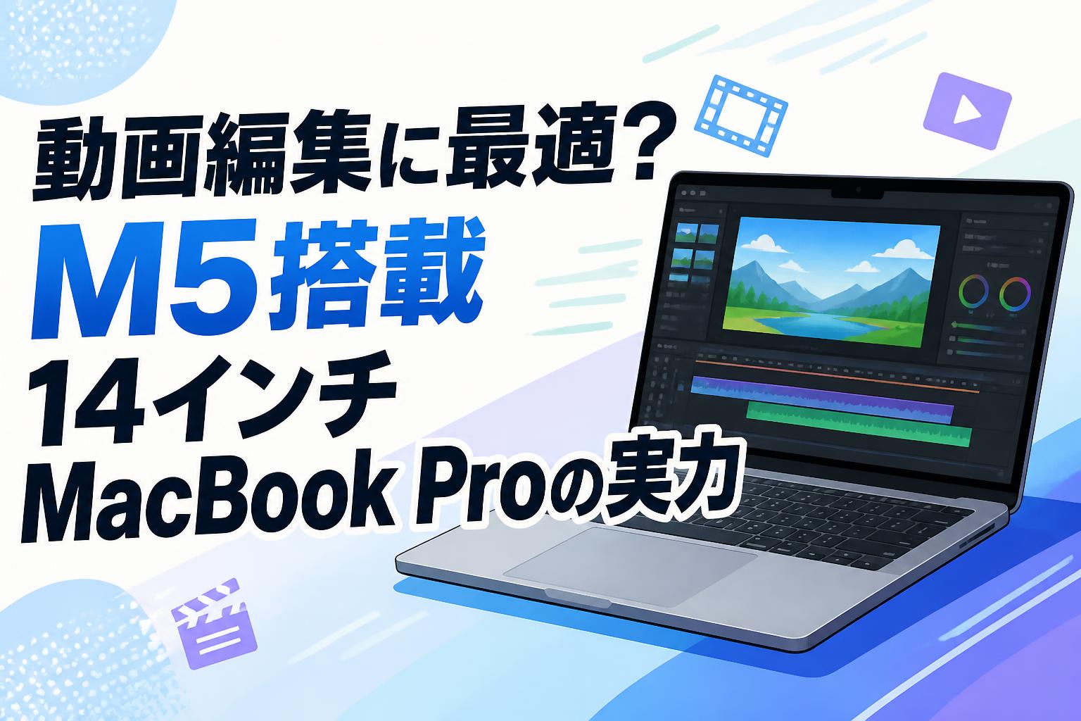 動画編集に最適？M5搭載14インチMacBook Proの実力