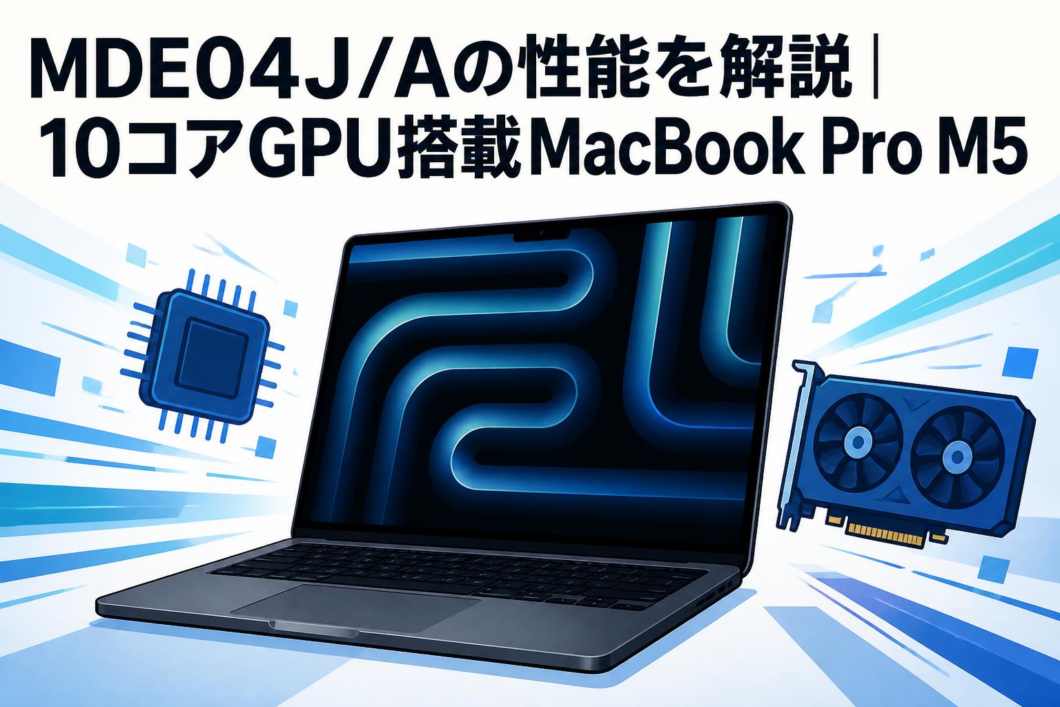 MDE04J/Aの性能を解説｜10コアGPU搭載MacBook Pro M5