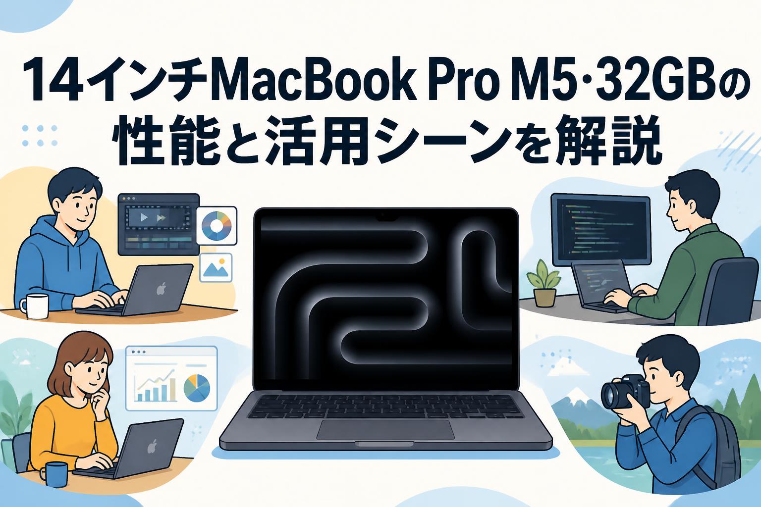 14インチMacBook Pro M5・32GBの性能と活用シーンを解説