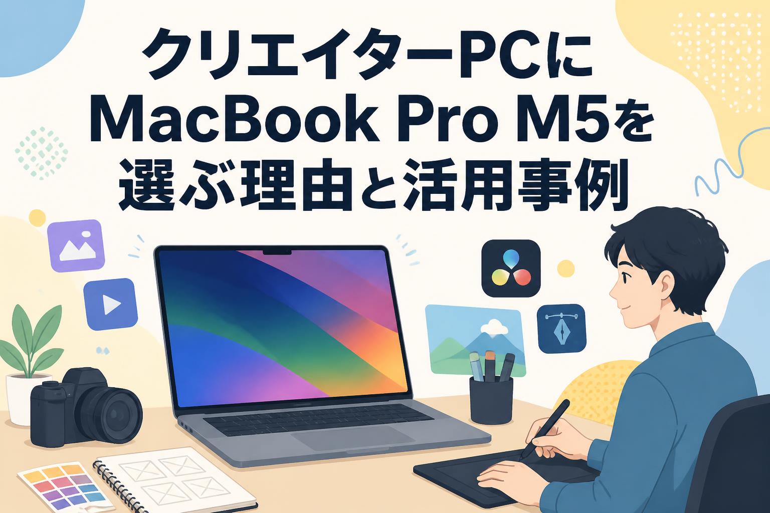 クリエイターPCにMacBook Pro M5を選ぶ理由と活用事例