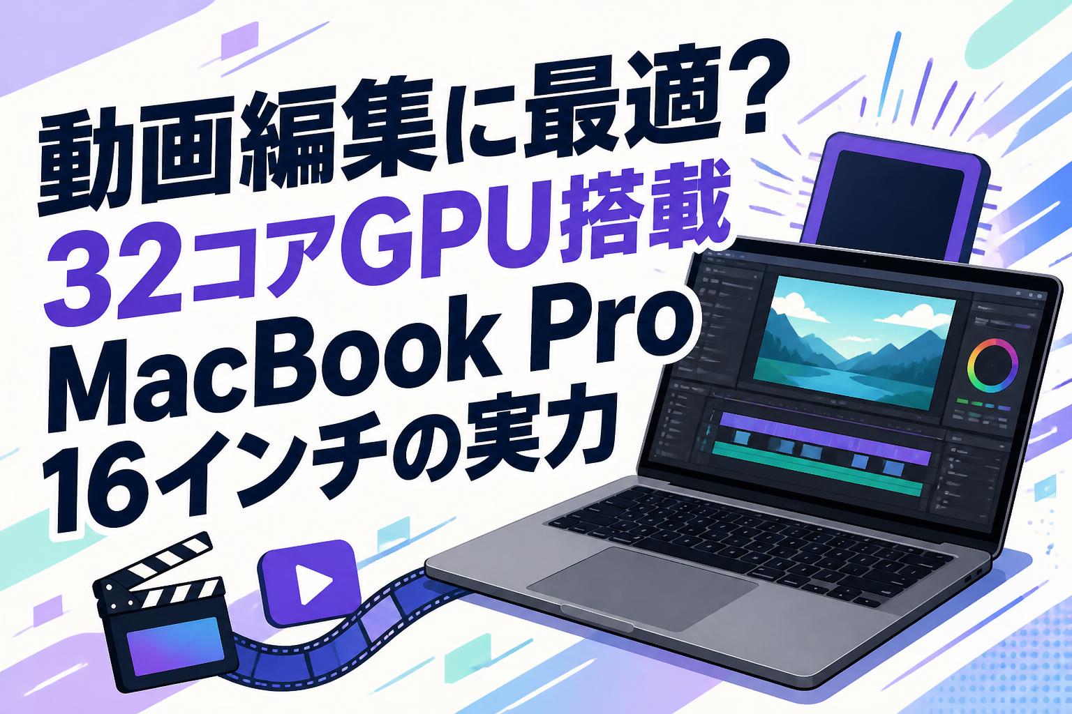 動画編集に最適？32コアGPU搭載MacBook Pro 16インチの実力