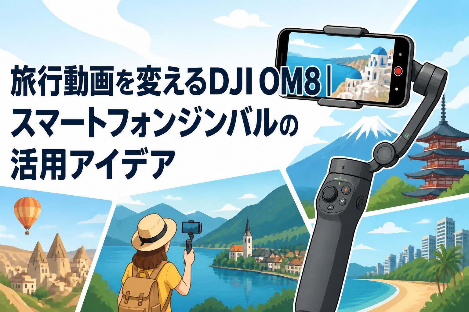 旅行動画を変えるDJI OM8｜スマートフォンジンバルの活用アイデア