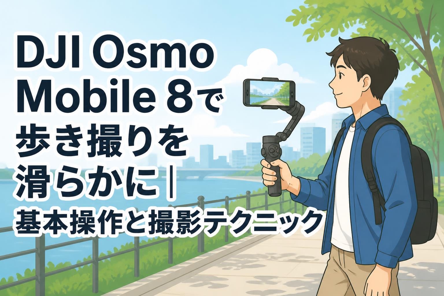 DJI Osmo Mobile 8で歩き撮りを滑らかに｜基本操作と撮影テクニック