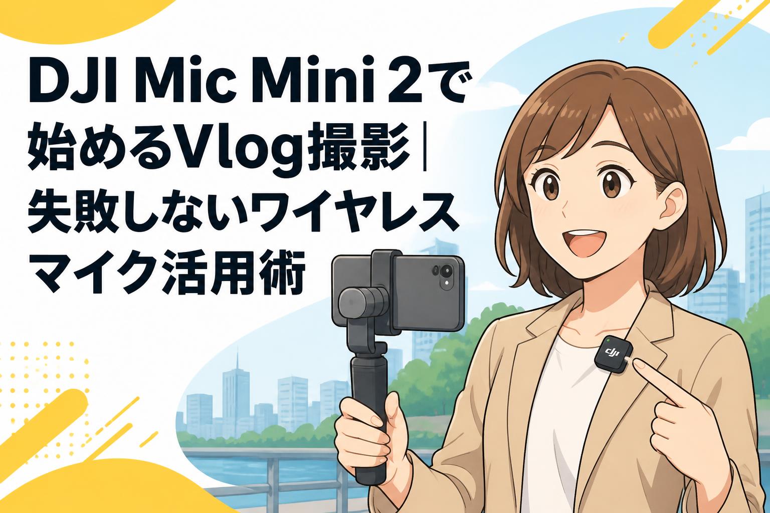 DJI Mic Mini 2で始めるVlog撮影｜失敗しないワイヤレスマイク活用術