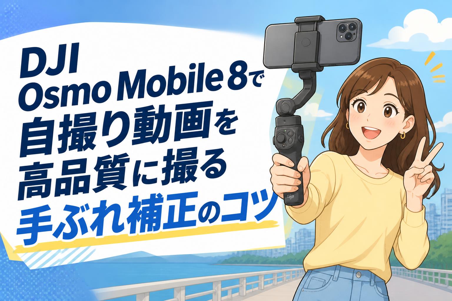 DJI Osmo Mobile 8で自撮り動画を高品質に撮る手ぶれ補正のコツ