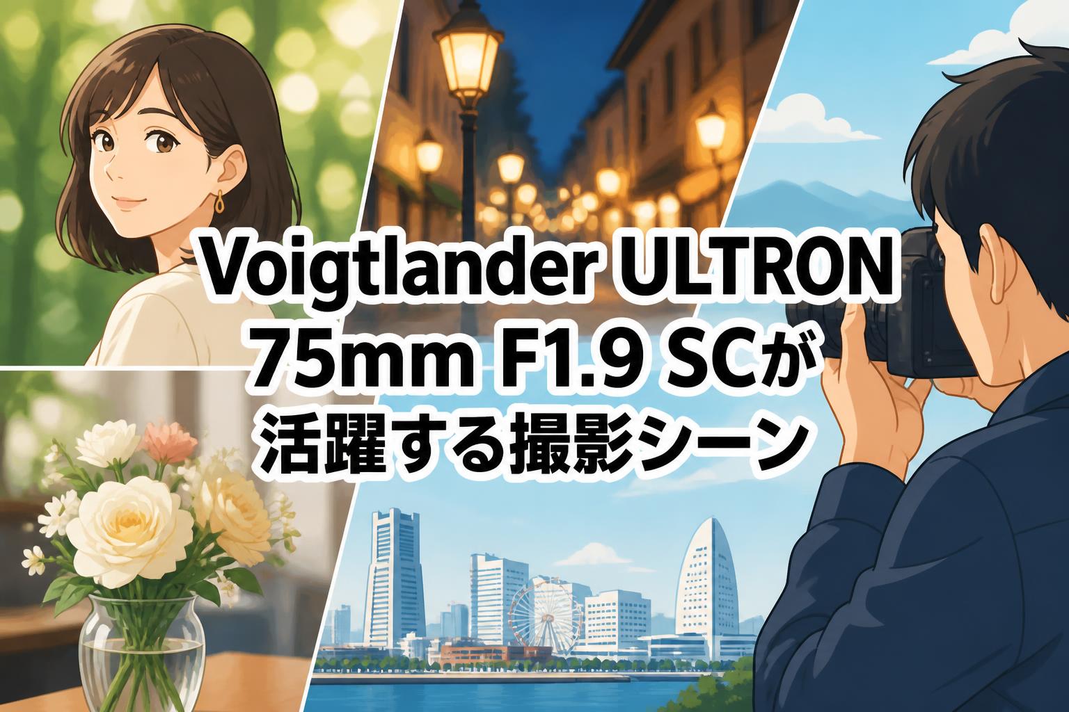 Voigtlander ULTRON 75mm F1.9 SCが活躍する撮影シーン