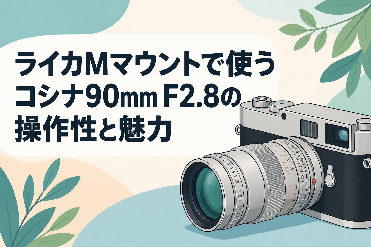 ライカMマウントで使うコシナ90mm F2.8の操作性と魅力