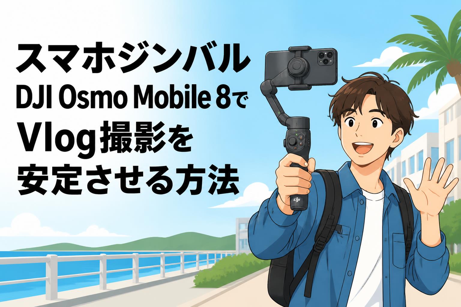 スマホジンバルDJI Osmo Mobile 8でVlog撮影を安定させる方法