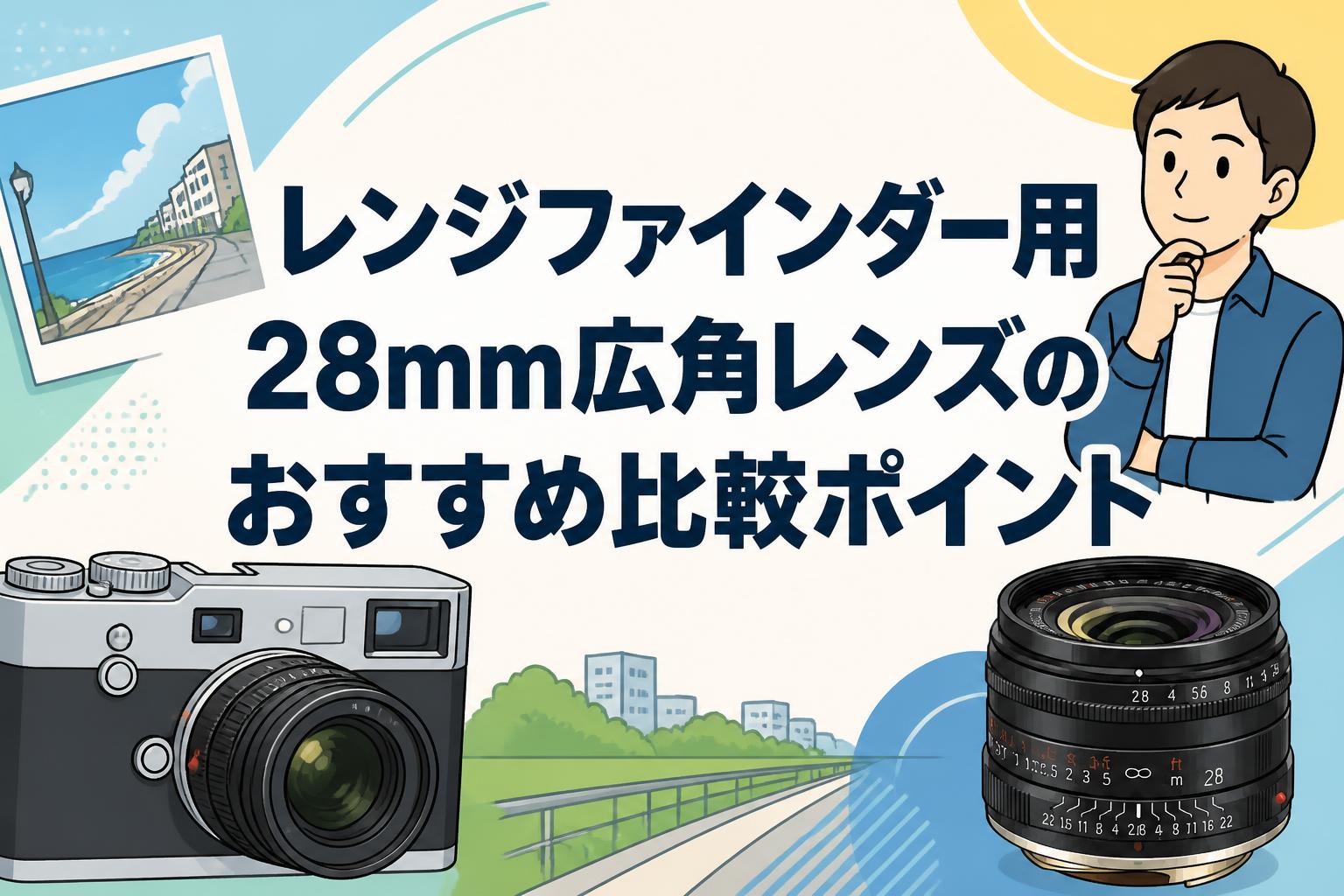 レンジファインダー用28mm広角レンズのおすすめ比較ポイント