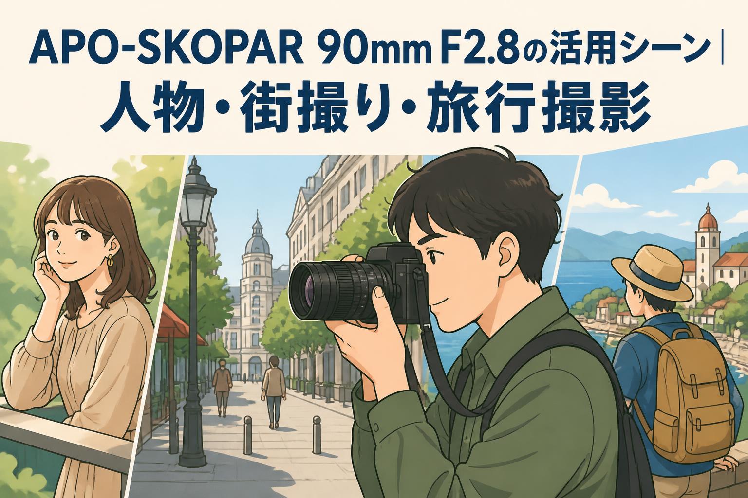 APO-SKOPAR 90mm F2.8の活用シーン｜人物・街撮り・旅行撮影