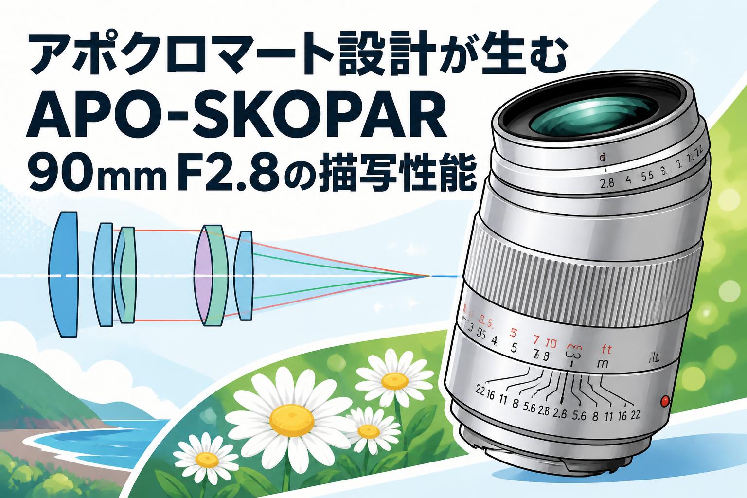 アポクロマート設計が生むAPO-SKOPAR 90mm F2.8の描写性能