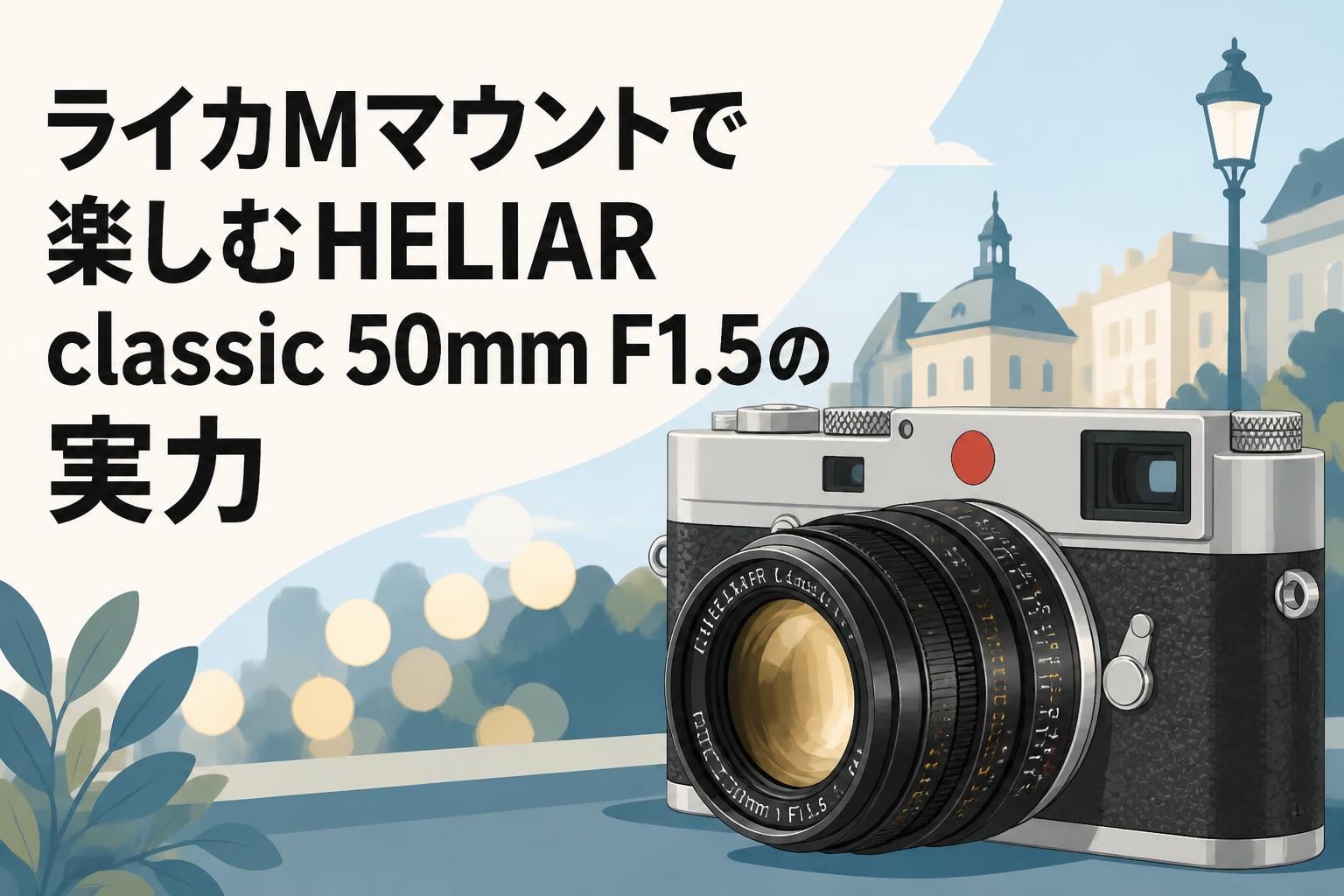 ライカMマウントで楽しむHELIAR classic 50mm F1.5の実力