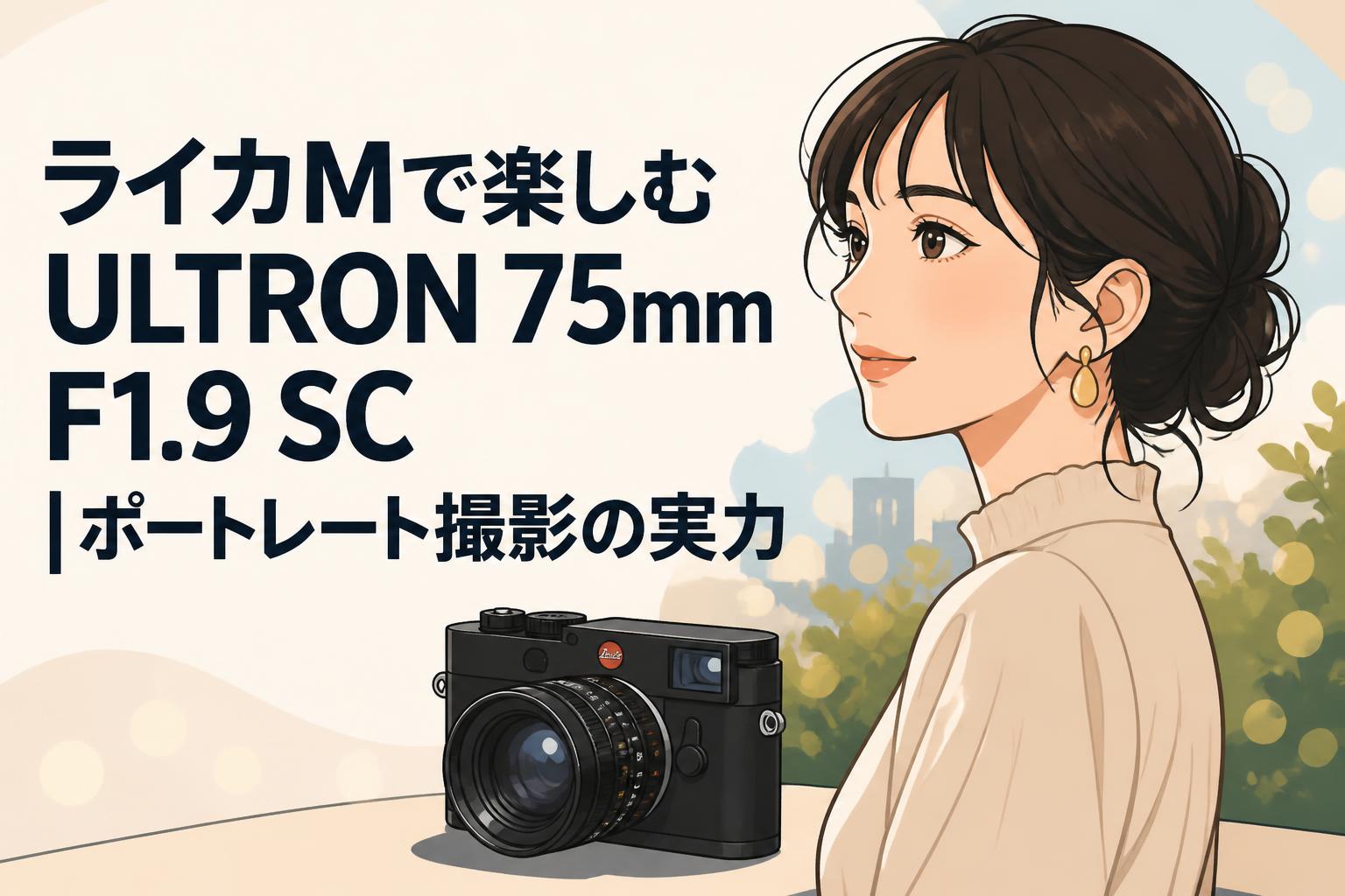 ライカMで楽しむULTRON 75mm F1.9 SC｜ポートレート撮影の実力