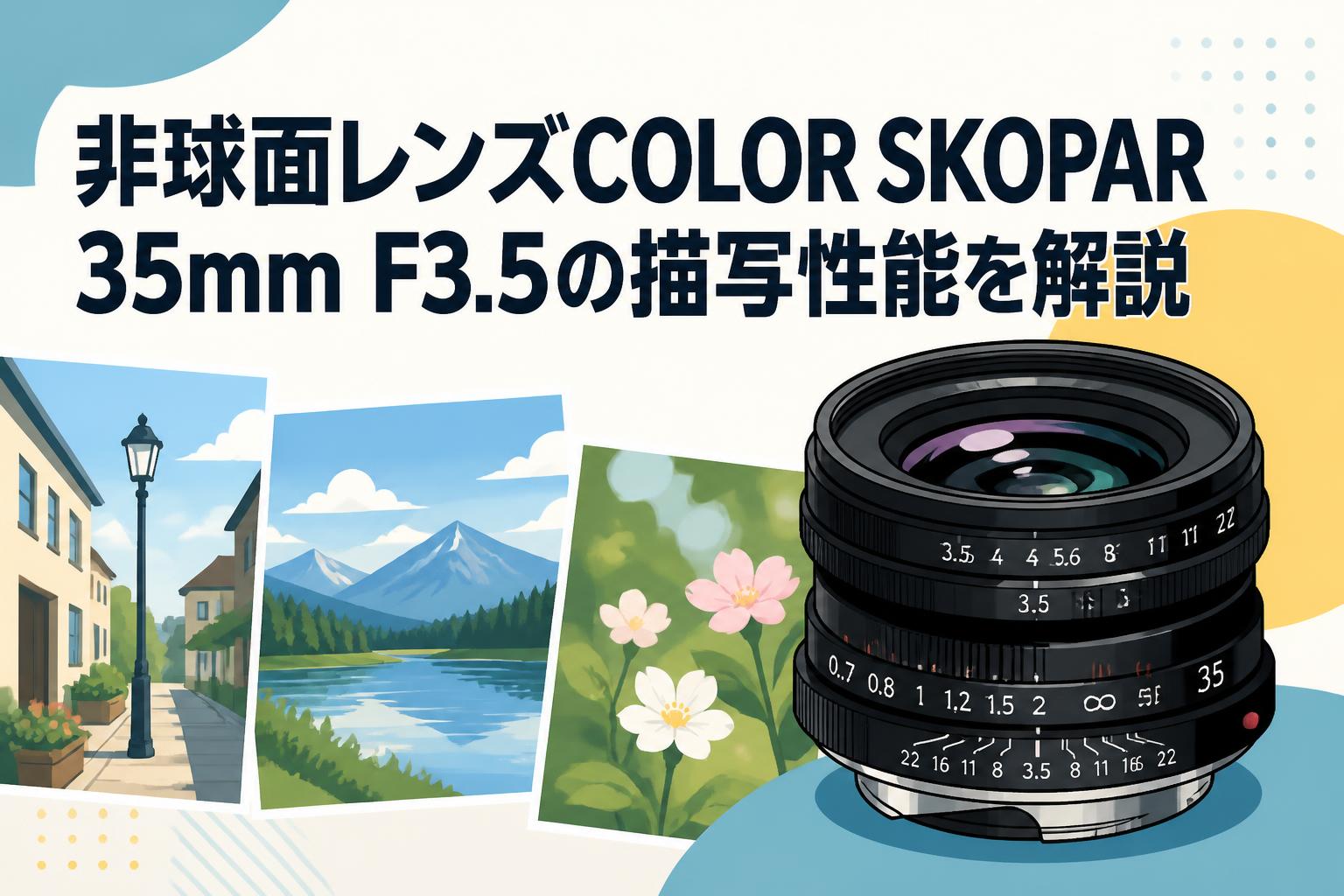 非球面レンズCOLOR SKOPAR 35mm F3.5の描写性能を解説