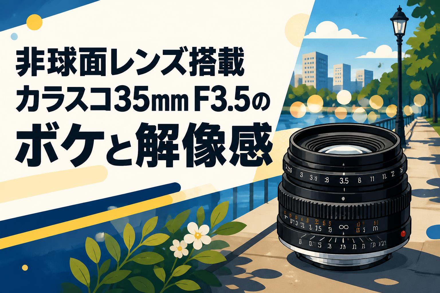 非球面レンズ搭載カラスコ35mm F3.5のボケと解像感