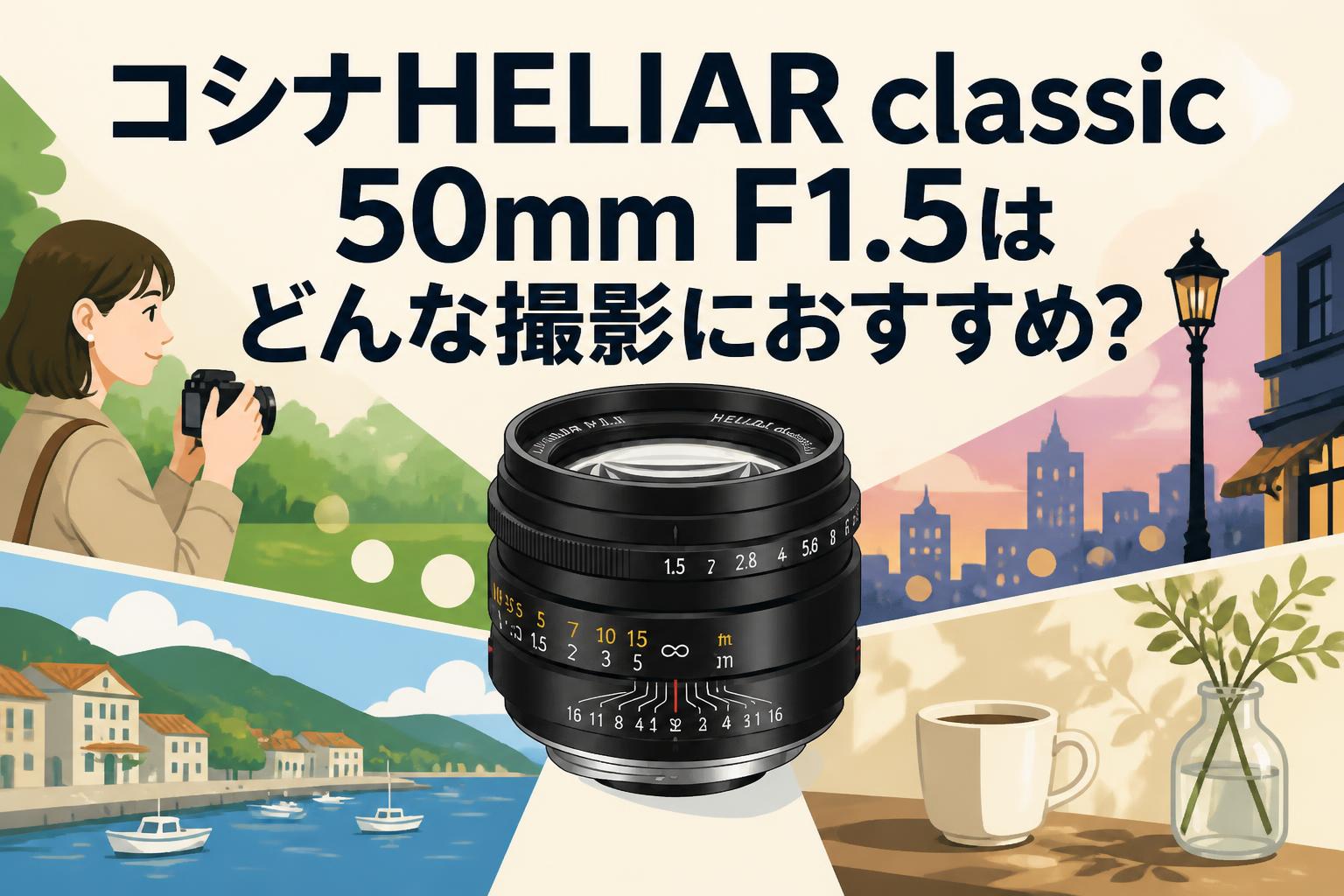 コシナHELIAR classic 50mm F1.5はどんな撮影におすすめ？