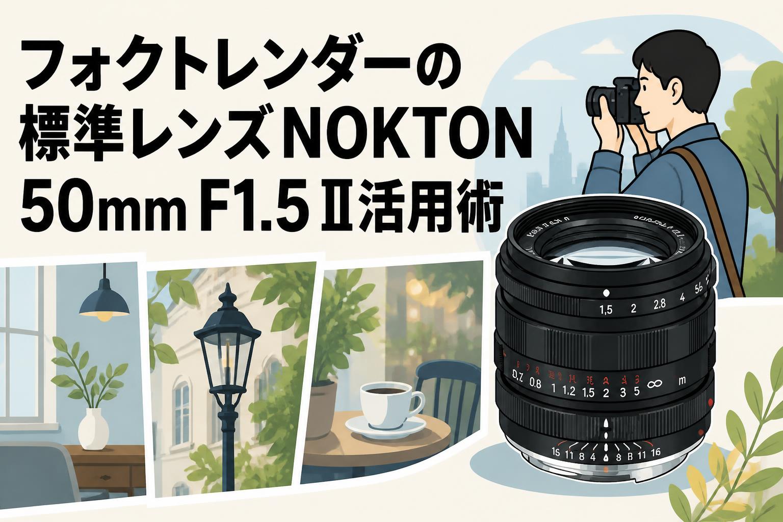 フォクトレンダーの標準レンズNOKTON 50mm F1.5 II活用術