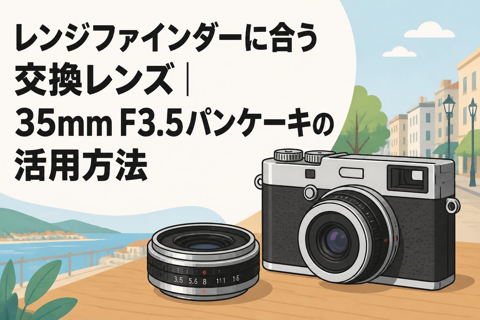 レンジファインダーに合う交換レンズ｜35mm F3.5パンケーキの活用方法