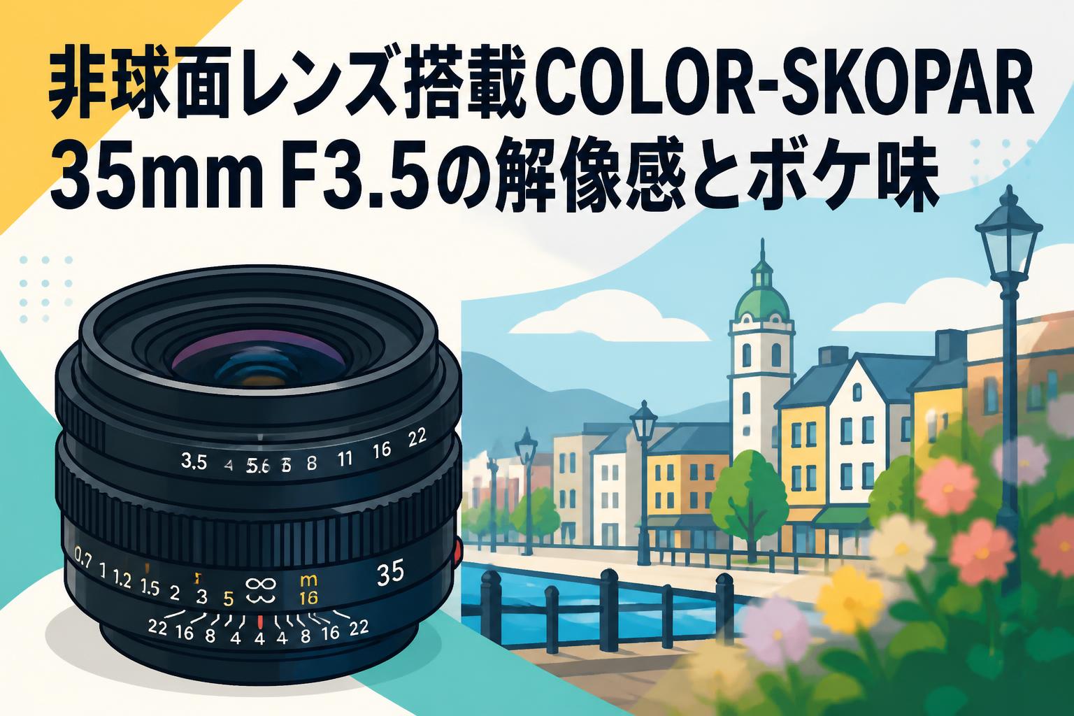 非球面レンズ搭載COLOR-SKOPAR 35mm F3.5の解像感とボケ味