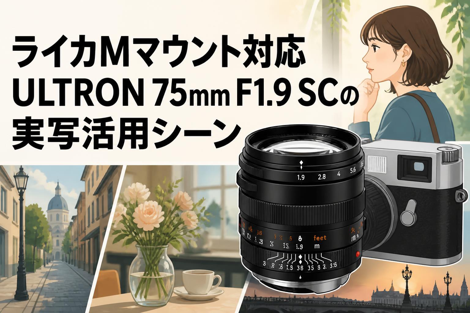 ライカMマウント対応ULTRON 75mm F1.9 SCの実写活用シーン