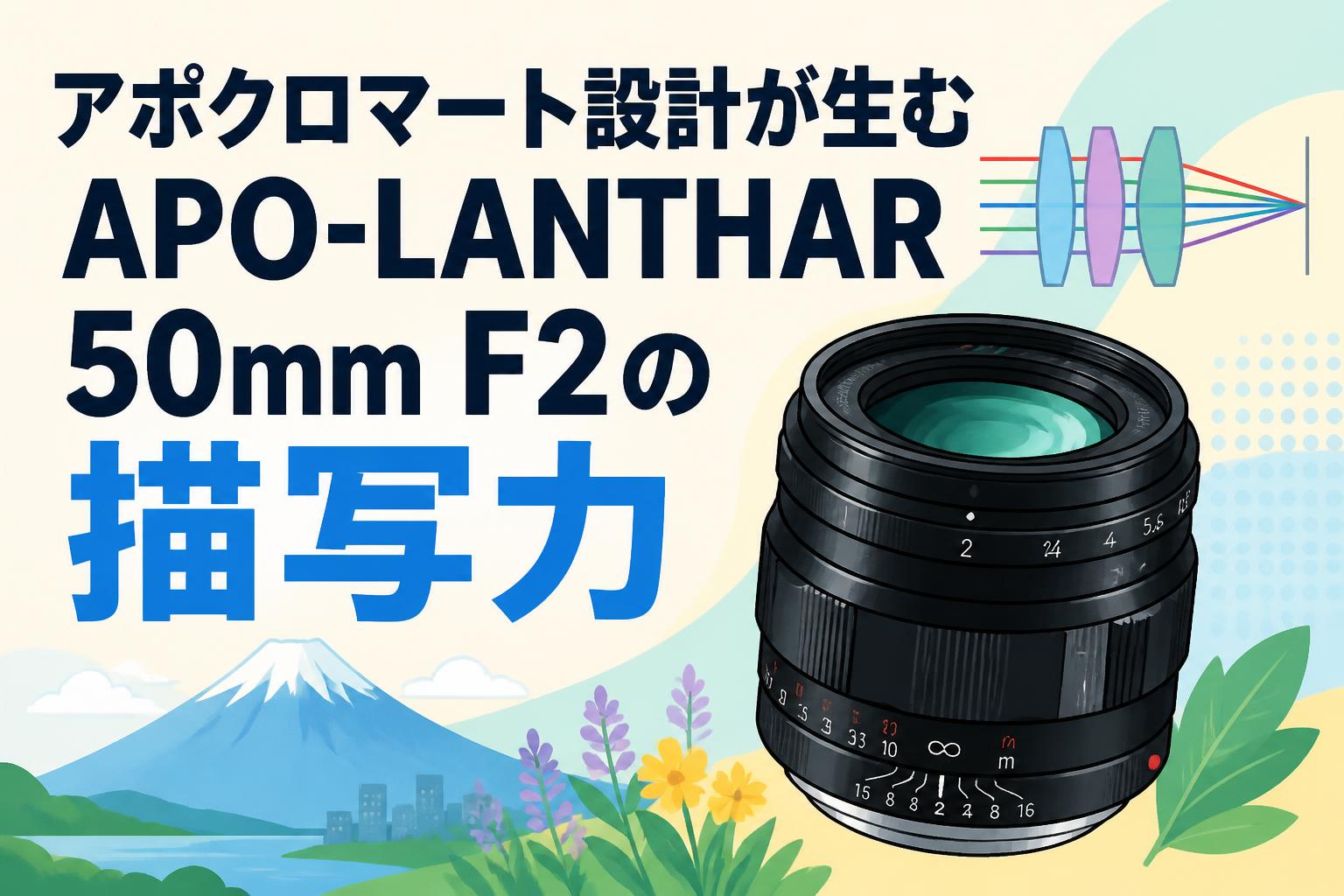アポクロマート設計が生むAPO-LANTHAR 50mm F2の描写力