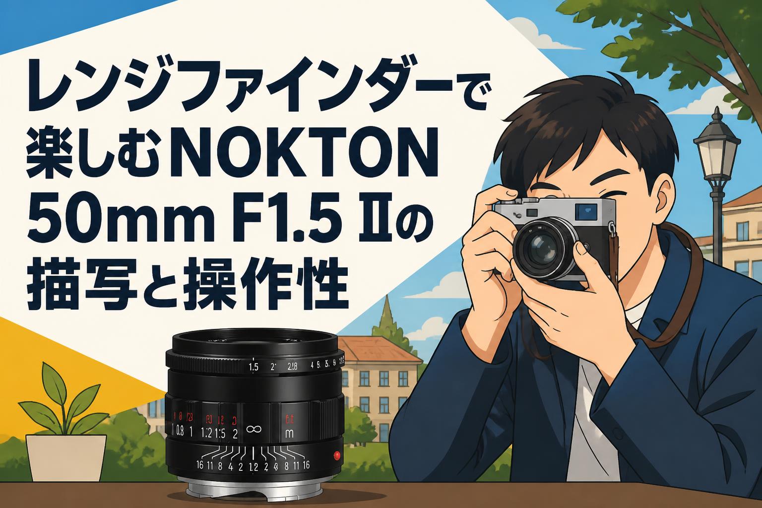 レンジファインダーで楽しむNOKTON 50mm F1.5 IIの描写と操作性