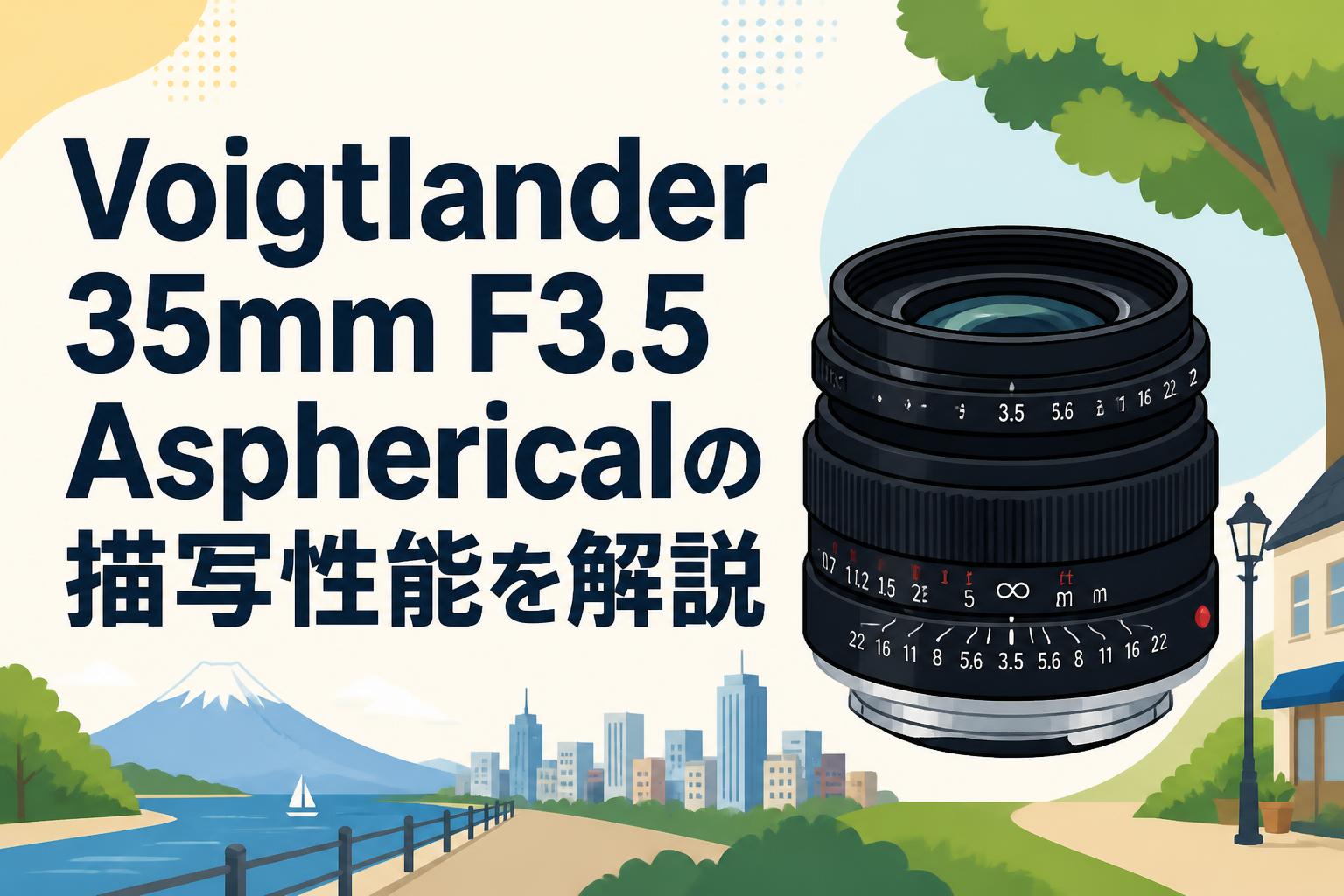 Voigtlander 35mm F3.5 Asphericalの描写性能を解説