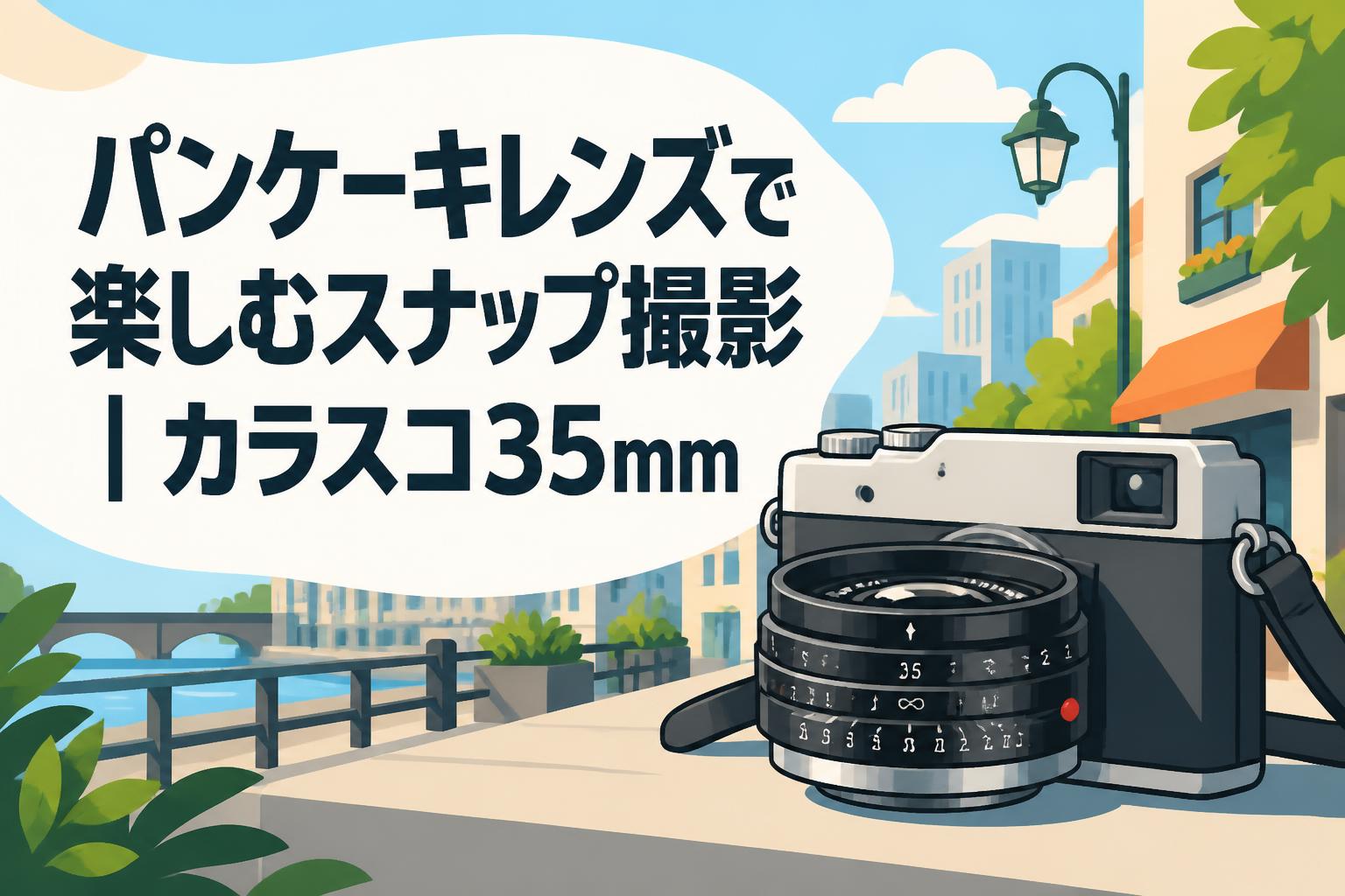 パンケーキレンズで楽しむスナップ撮影｜カラスコ35mm