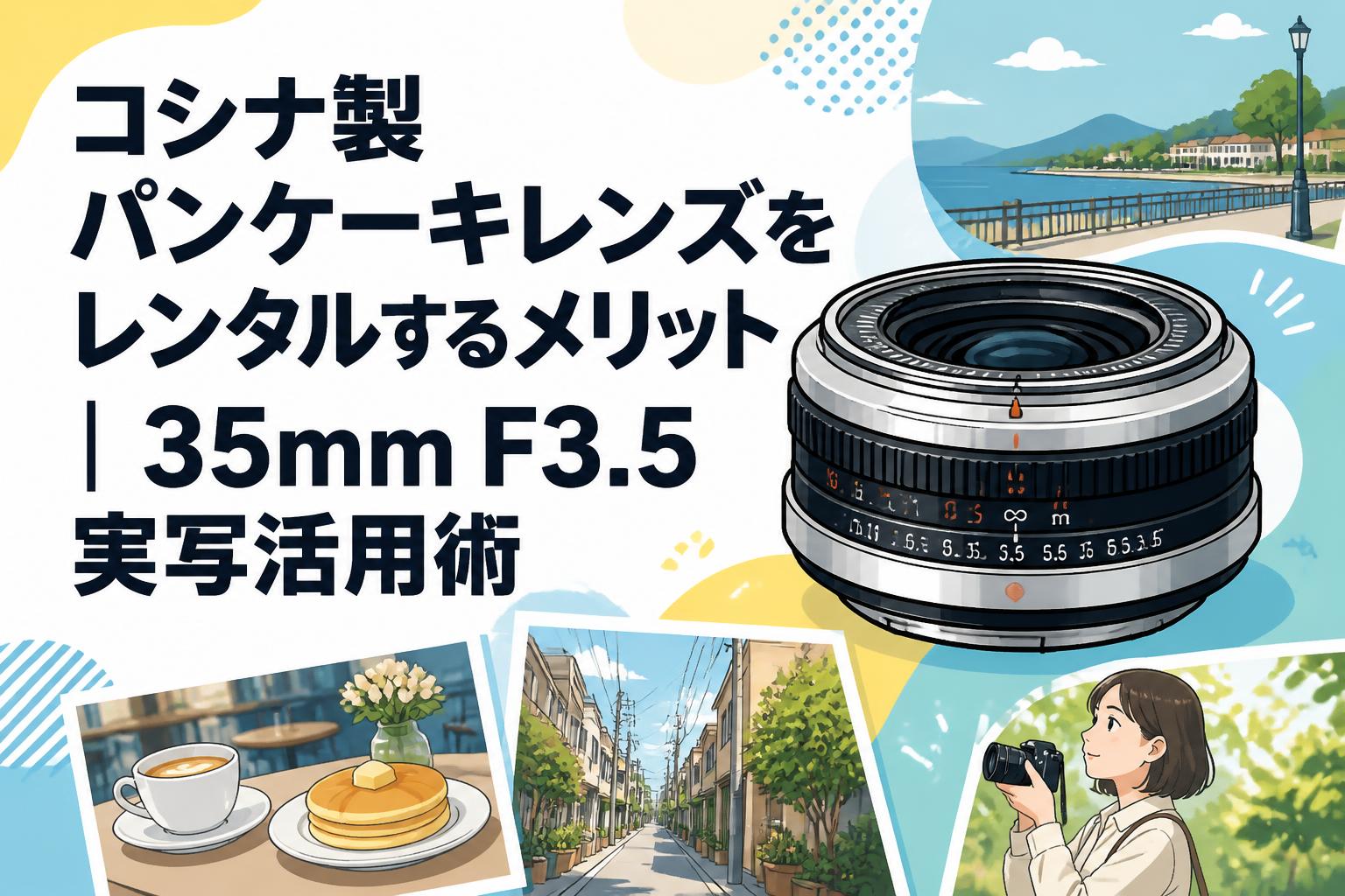 コシナ製パンケーキレンズをレンタルするメリット｜35mm F3.5実写活用術