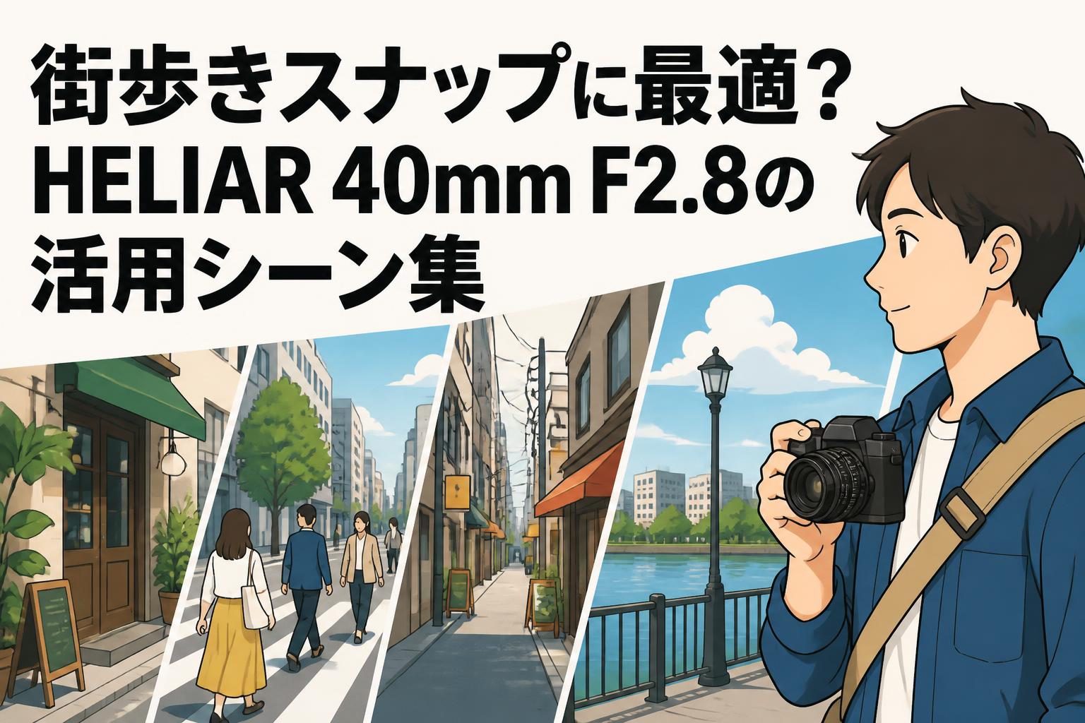 街歩きスナップに最適？HELIAR 40mm F2.8の活用シーン集