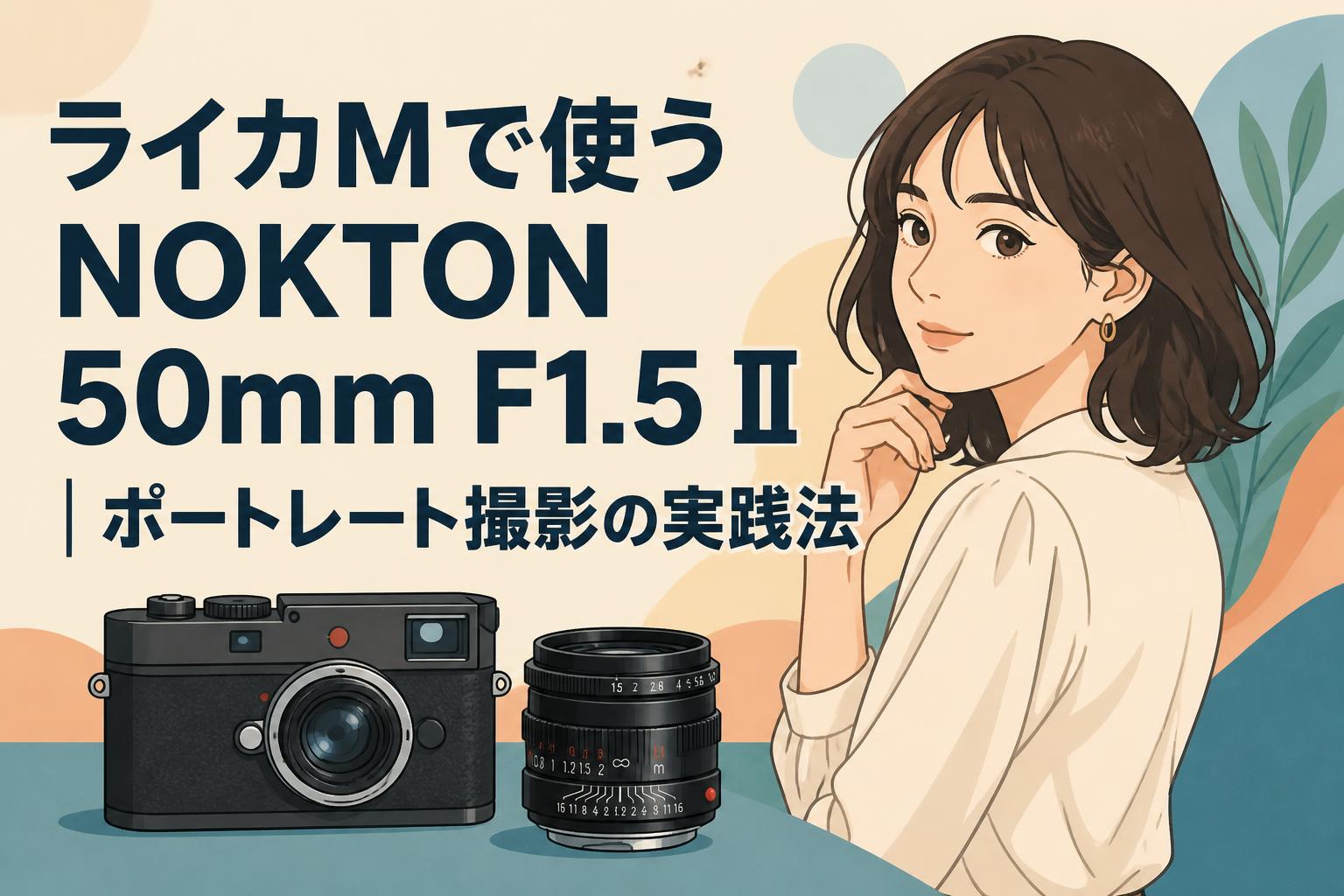 ライカMで使うNOKTON 50mm F1.5 II｜ポートレート撮影の実践法