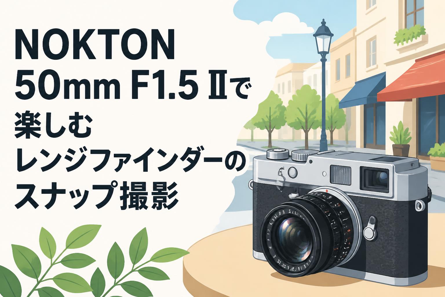 NOKTON 50mm F1.5 IIで楽しむレンジファインダーのスナップ撮影