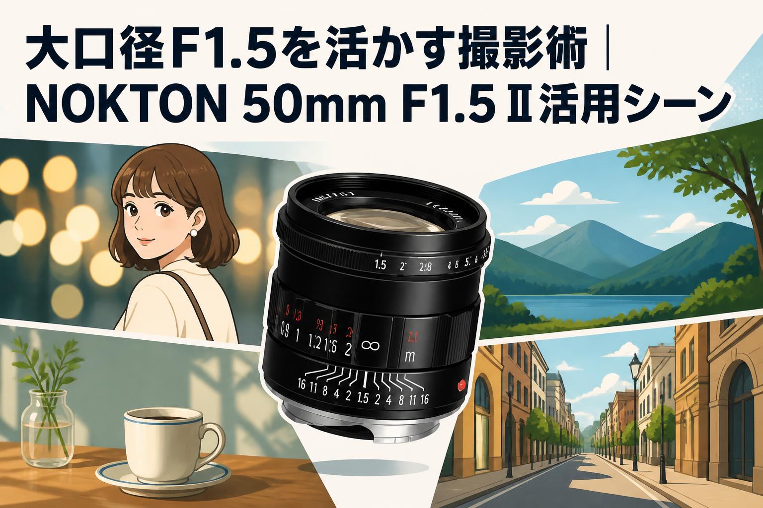 大口径F1.5を活かす撮影術｜NOKTON 50mm F1.5 II活用シーン