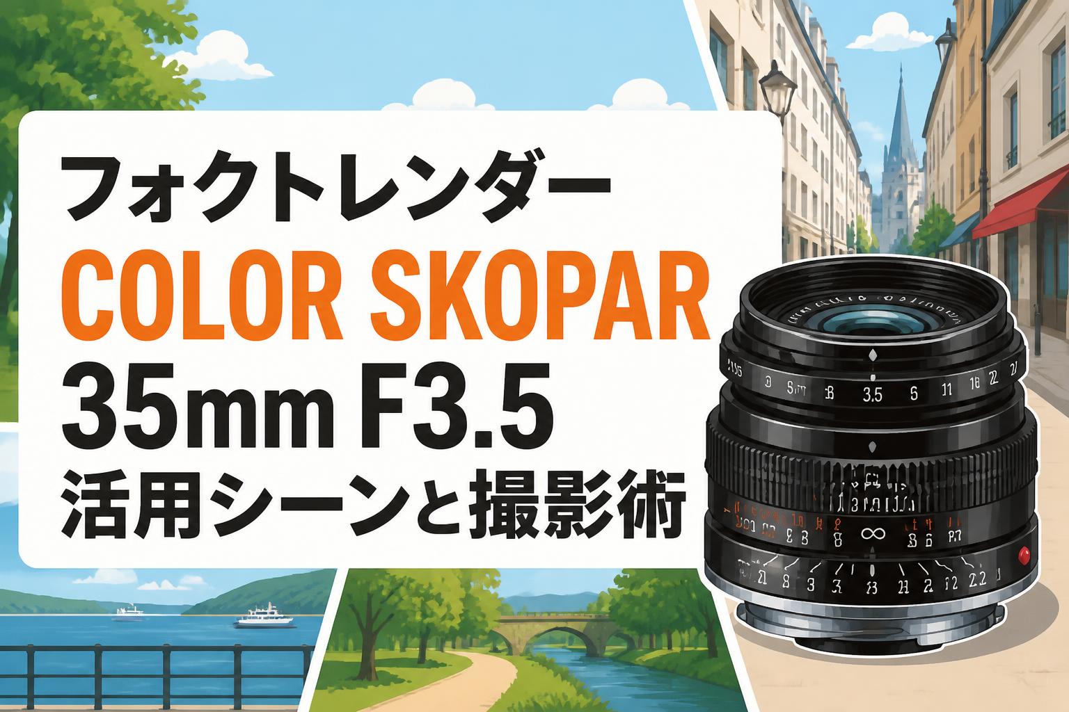 フォクトレンダー COLOR SKOPAR 35mm F3.5活用シーンと撮影術