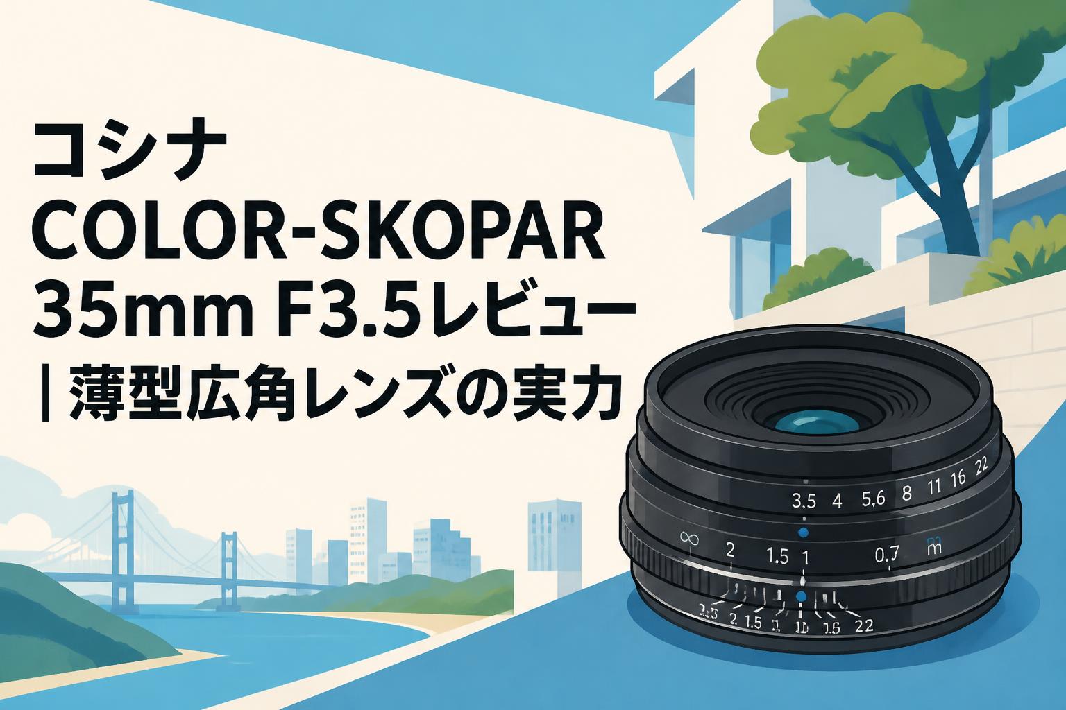 コシナ COLOR-SKOPAR 35mm F3.5レビュー｜薄型広角レンズの実力