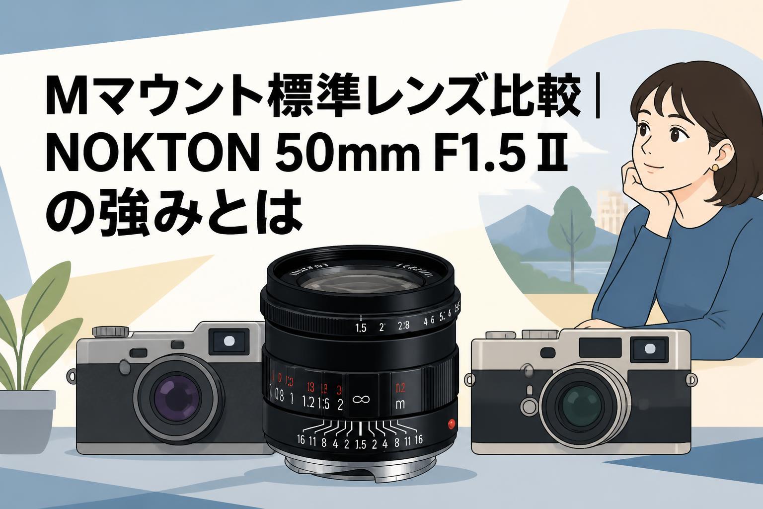 Mマウント標準レンズ比較｜NOKTON 50mm F1.5 IIの強みとは