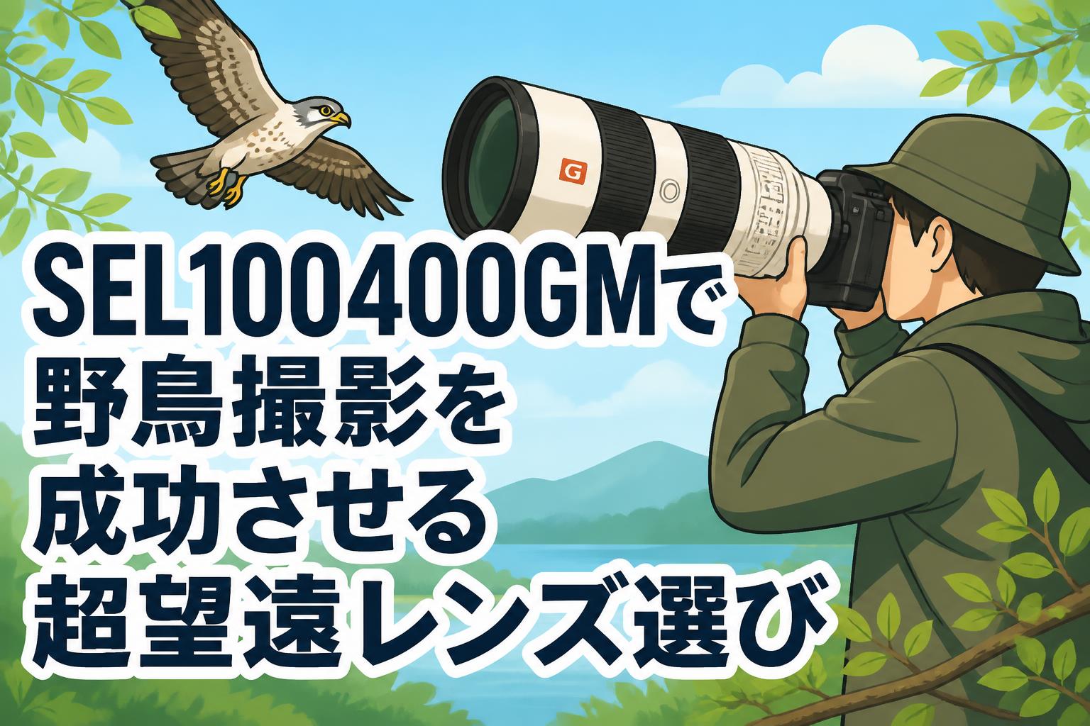 SEL100400GMで野鳥撮影を成功させる超望遠レンズ選び