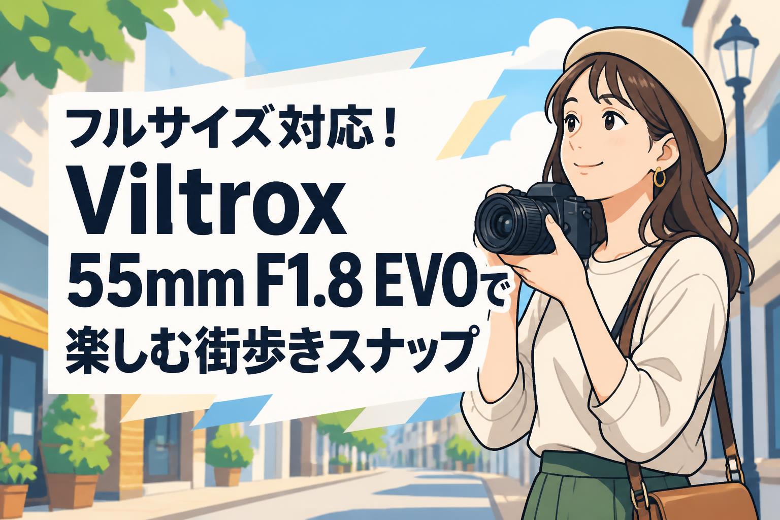 フルサイズ対応！Viltrox 55mm F1.8 EVOで楽しむ街歩きスナップ
