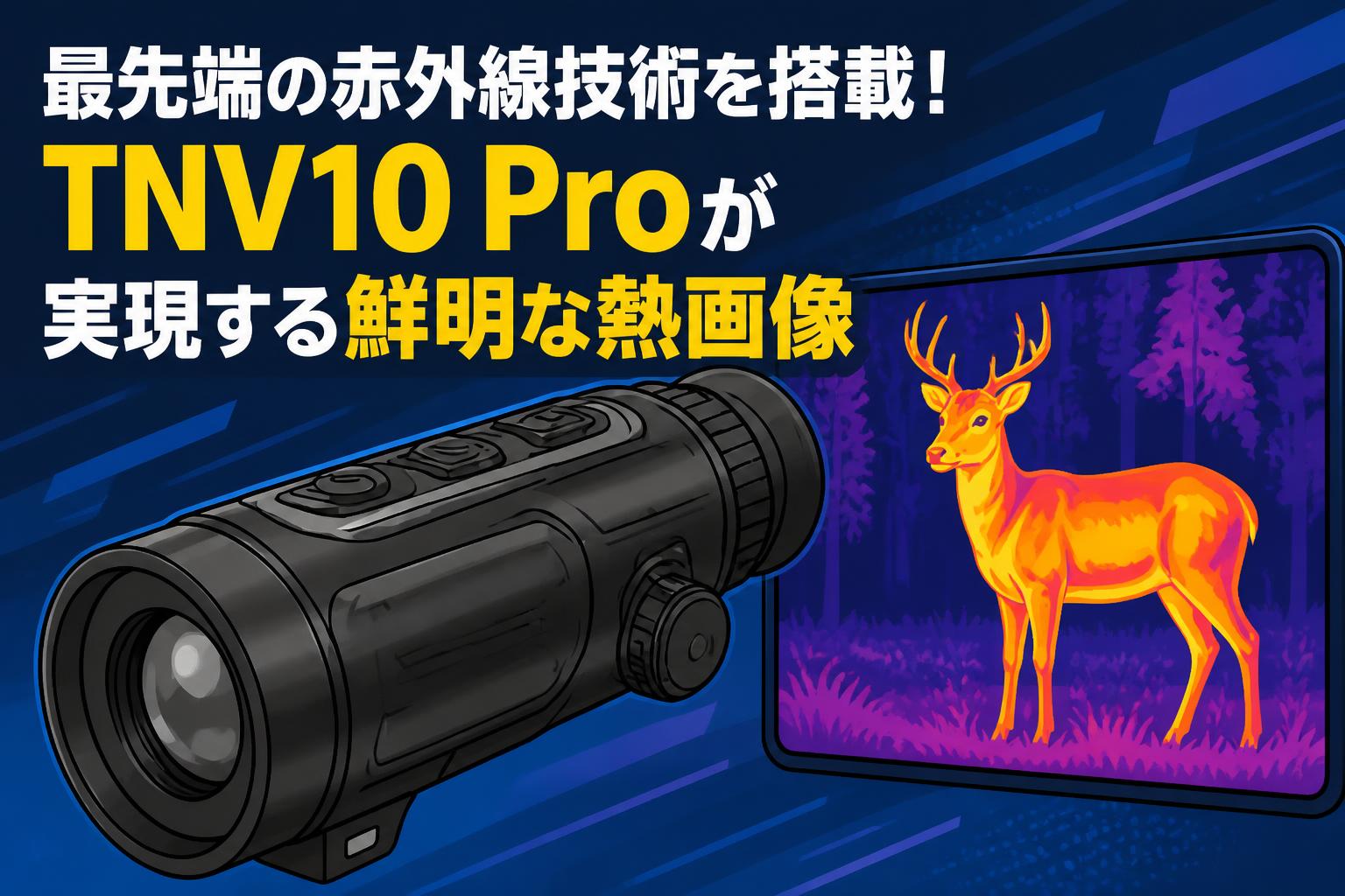 最先端の赤外線技術を搭載！TNV10 Proが実現する鮮明な熱画像