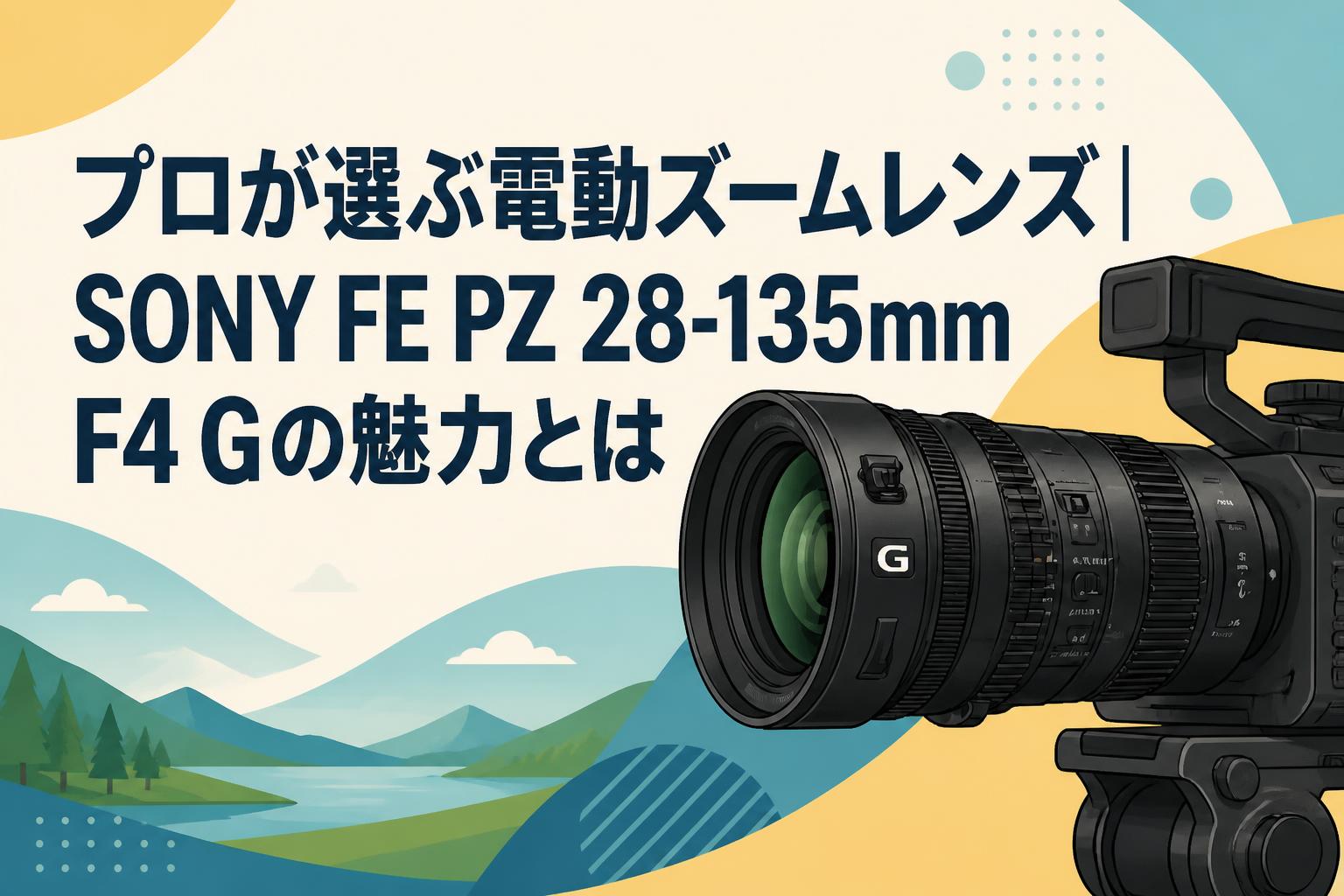 プロが選ぶ電動ズームレンズ｜SONY FE PZ 28-135mm F4 Gの魅力とは